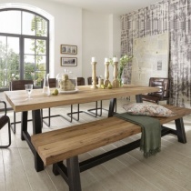 Modern Solid Wood Dining Table | Designer Oak or Walnut Dining Tables